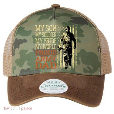 My Son Is A Soldier Hero Proud Army Dad Us Military Father Great Gift Legacy Tie Dye Trucker Hat