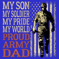 My Son Is A Soldier Hero Proud Army Dad Us Military Father Great Gift Poster