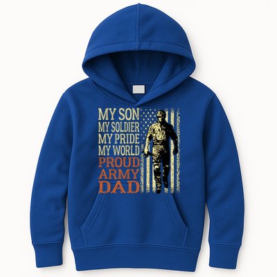 My Son Is A Soldier Hero Proud Army Dad Us Military Father Great Gift Kids Hoodie