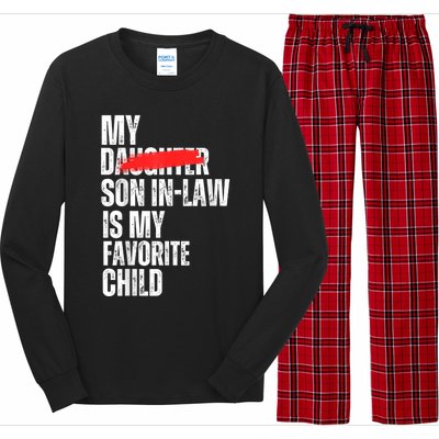 My Soninlaw Is My Favorite Child Funny Family Joke Long Sleeve Pajama Set