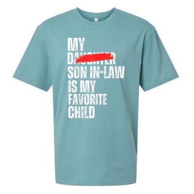 My Soninlaw Is My Favorite Child Funny Family Joke Sueded Cloud Jersey T-Shirt