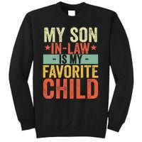 My Son In Law Is My Favorite Child Funny Retro Vintage Sweatshirt