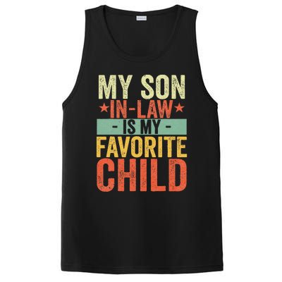 My Son In Law Is My Favorite Child Funny Retro Vintage PosiCharge Competitor Tank