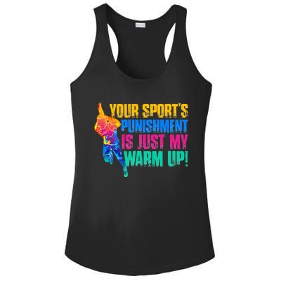 My Sport Is Your Sports Punishment Ladies PosiCharge Competitor Racerback Tank