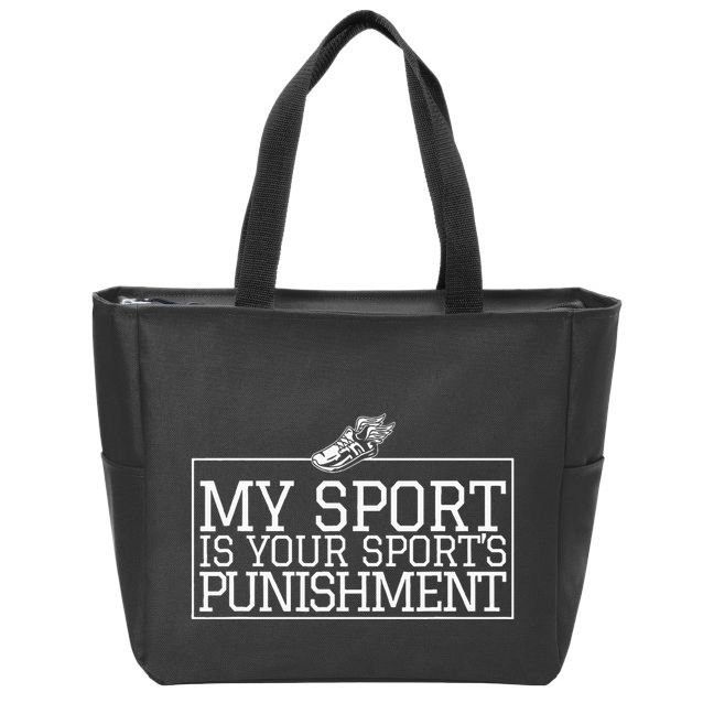 My Sport Is Your Sports Punishment Classic Cross Country Zip Tote Bag