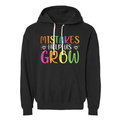 Motivational Slogan Inspirational Math Teacher Colorful Typography Garment-Dyed Fleece Hoodie