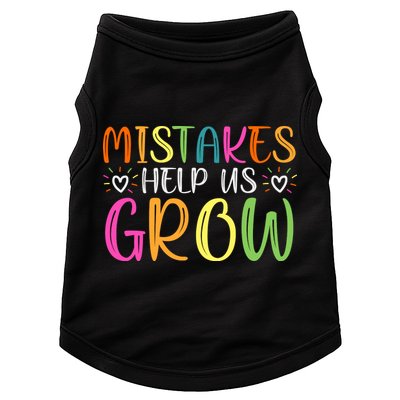 Motivational Slogan Inspirational Math Teacher Colorful Typography Doggie Tank