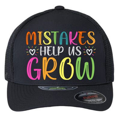 Motivational Slogan Inspirational Math Teacher Colorful Typography Flexfit Unipanel Trucker Cap