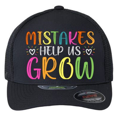 Motivational Slogan Inspirational Math Teacher Colorful Typography Flexfit Unipanel Trucker Cap