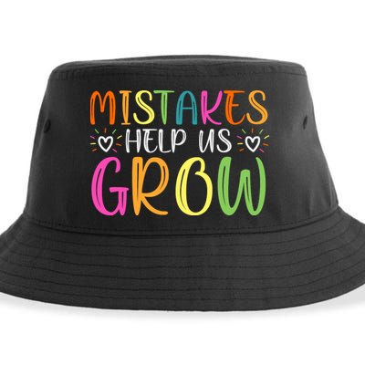 Motivational Slogan Inspirational Math Teacher Colorful Typography Sustainable Bucket Hat