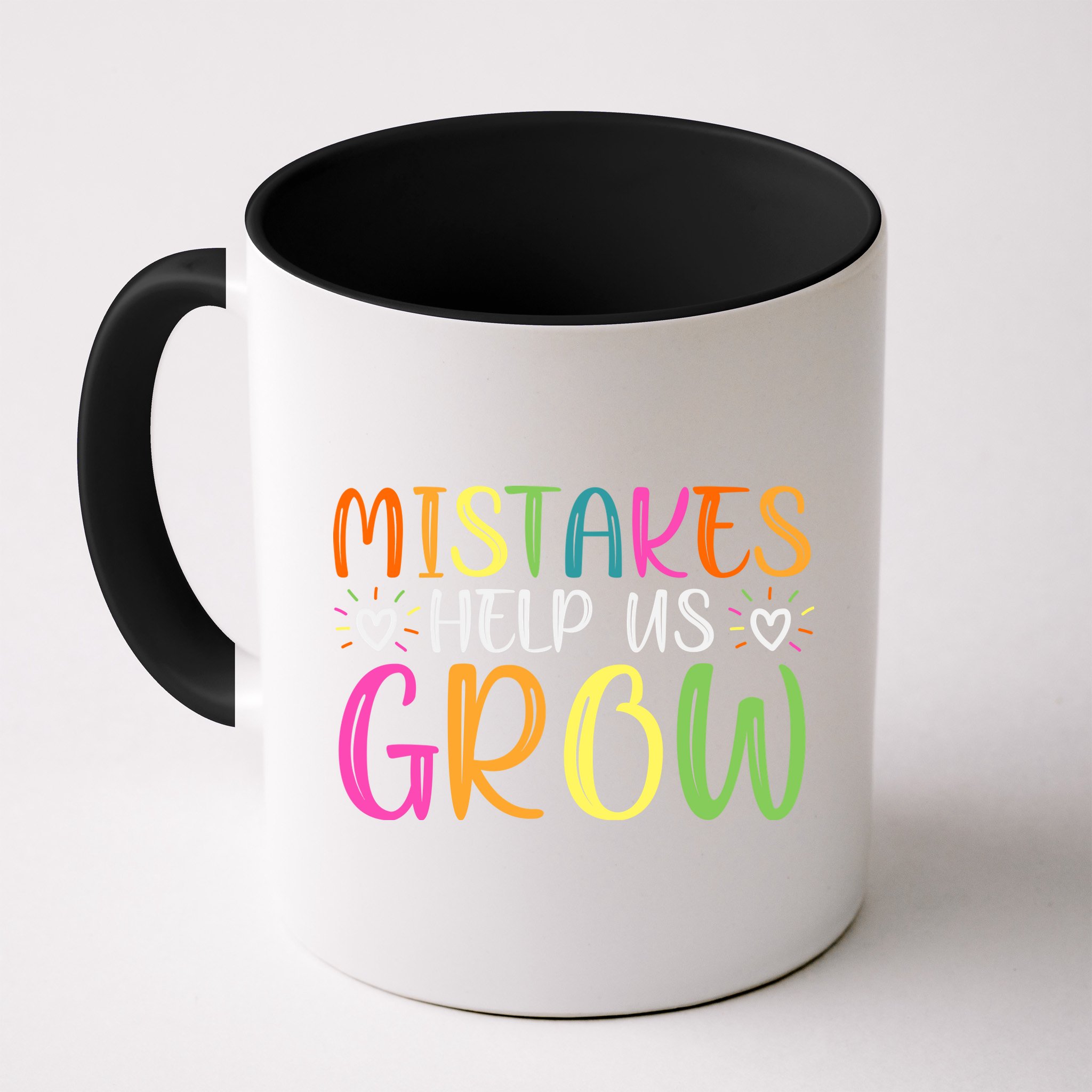 Motivational Slogan Inspirational Math Teacher Colorful Typography Mug