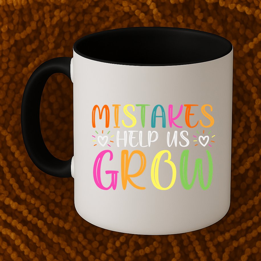 Motivational Slogan Inspirational Math Teacher Colorful Typography Mug