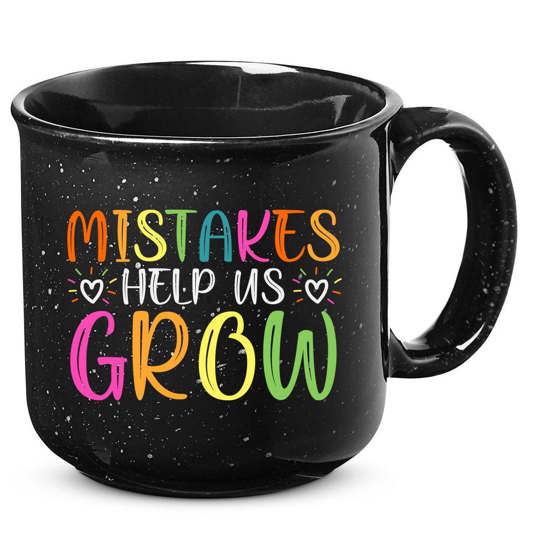 Motivational Slogan Inspirational Math Teacher Colorful Typography 15oz Campfire Ceramic Mug