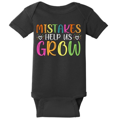 Motivational Slogan Inspirational Math Teacher Colorful Typography Baby Bodysuit