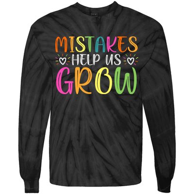 Motivational Slogan Inspirational Math Teacher Colorful Typography Tie-Dye Long Sleeve Shirt