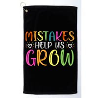 Motivational Slogan Inspirational Math Teacher Colorful Typography Golf Towel