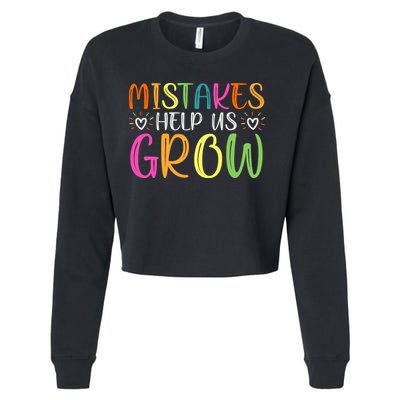 Motivational Slogan Inspirational Math Teacher Colorful Typography Cropped Pullover Crew