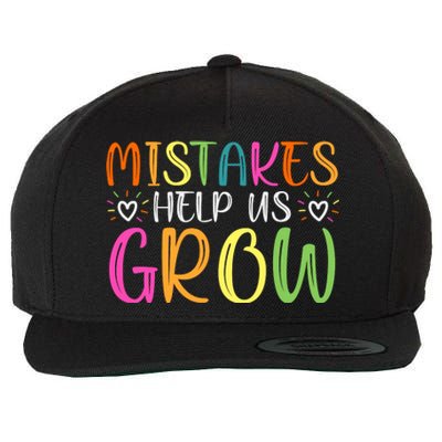 Motivational Slogan Inspirational Math Teacher Colorful Typography Wool Snapback Cap