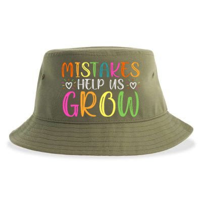 Motivational Slogan Inspirational Math Teacher Colorful Typography Sustainable Bucket Hat