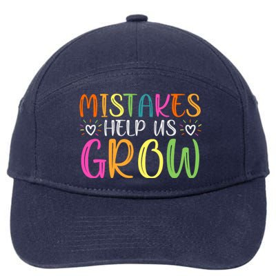 Motivational Slogan Inspirational Math Teacher Colorful Typography 7-Panel Snapback Hat