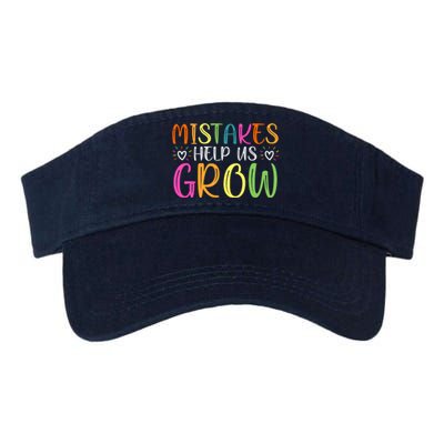 Motivational Slogan Inspirational Math Teacher Colorful Typography Valucap Bio-Washed Visor