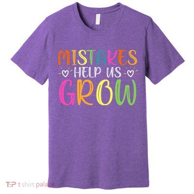 Motivational Slogan Inspirational Math Teacher Colorful Typography Premium T-Shirt