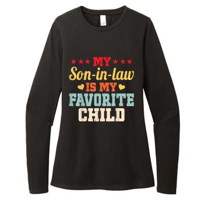 My Son In Law Is My Favorite Child Funny Family Matching Womens CVC Long Sleeve Shirt