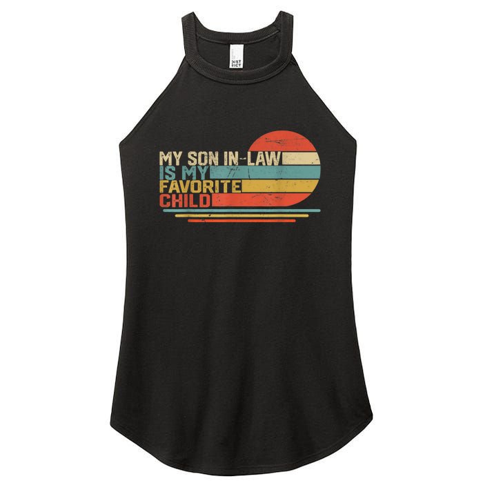 My Son In Law Is My Favorite Child Funny Retro Vintage Women's Perfect Tri Rocker Tank