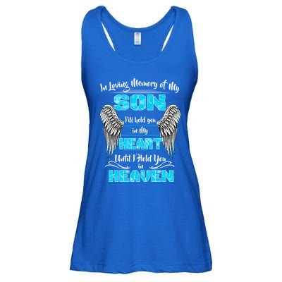 My Son I'll Hold You In My Heart Until I Hold You In Heaven Cute Gift Ladies Essential Flowy Tank