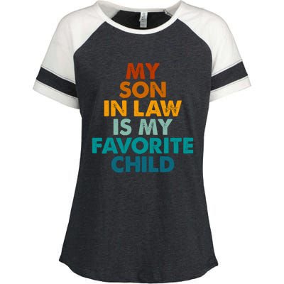 My Son In Law Is My Favorite Child Funny Family Enza Ladies Jersey Colorblock Tee