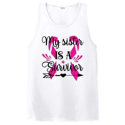 My Sister Is A Survivor Breast Cancer Awareness PosiCharge Competitor Tank