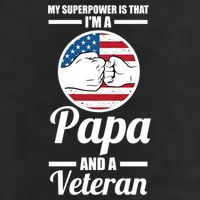 My Superpower Is That I'm A Papa And A Veteran Grandpa Cool Gift Cool Comfort Performance Bucket Hat