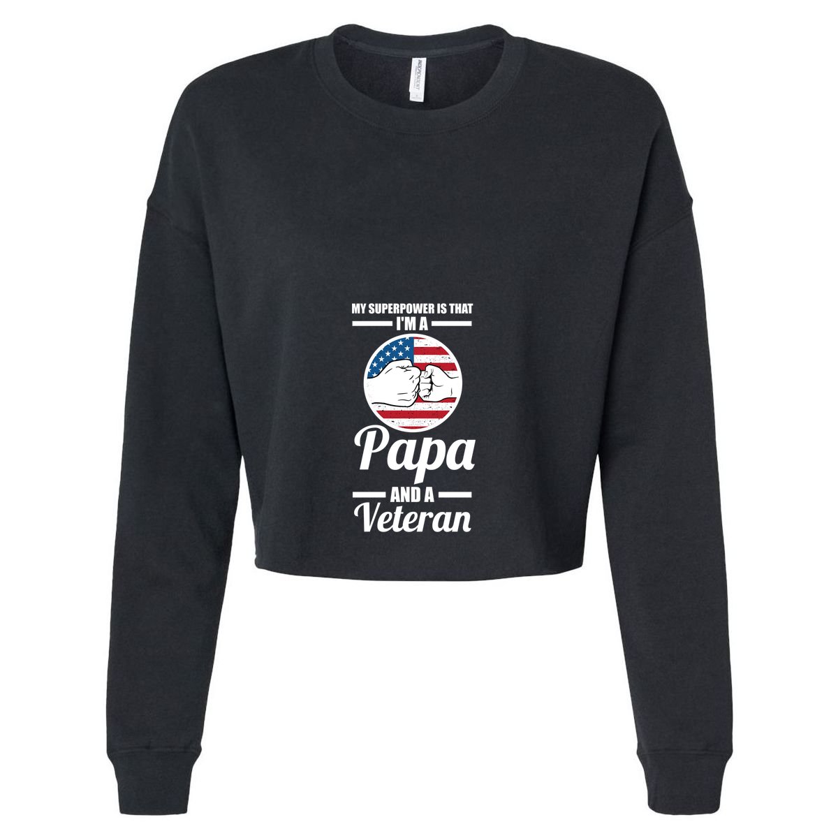 My Superpower Is That I'm A Papa And A Veteran Grandpa Cool Gift Hoodie