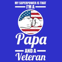 My Superpower Is That I'm A Papa And A Veteran Grandpa Cool Gift Hoodie