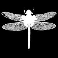 Minimalist Silhouette Insect Dragonfly Dragon Fly 16 in Basic Backpack