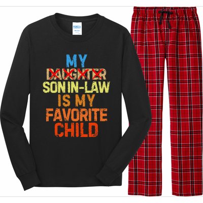 My Son In Law Is My Favorite Child Funny Replaced Daughter Long Sleeve Pajama Set