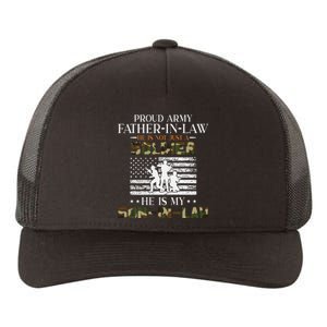 My Son In Law Is A Soldier Hero Proud Army Father In Law Yupoong Adult 5-Panel Trucker Hat