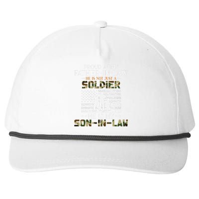 My Son In Law Is A Soldier Hero Proud Army Father In Law Snapback Five-Panel Rope Hat