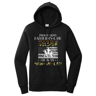 My Son In Law Is A Soldier Hero Proud Army Father In Law Women's Pullover Hoodie