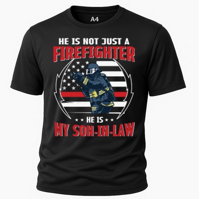 My Son In Law Is A Firefighter Proud Cooling Performance Crew T-Shirt