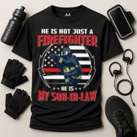 My Son In Law Is A Firefighter Proud Cooling Performance Crew T-Shirt