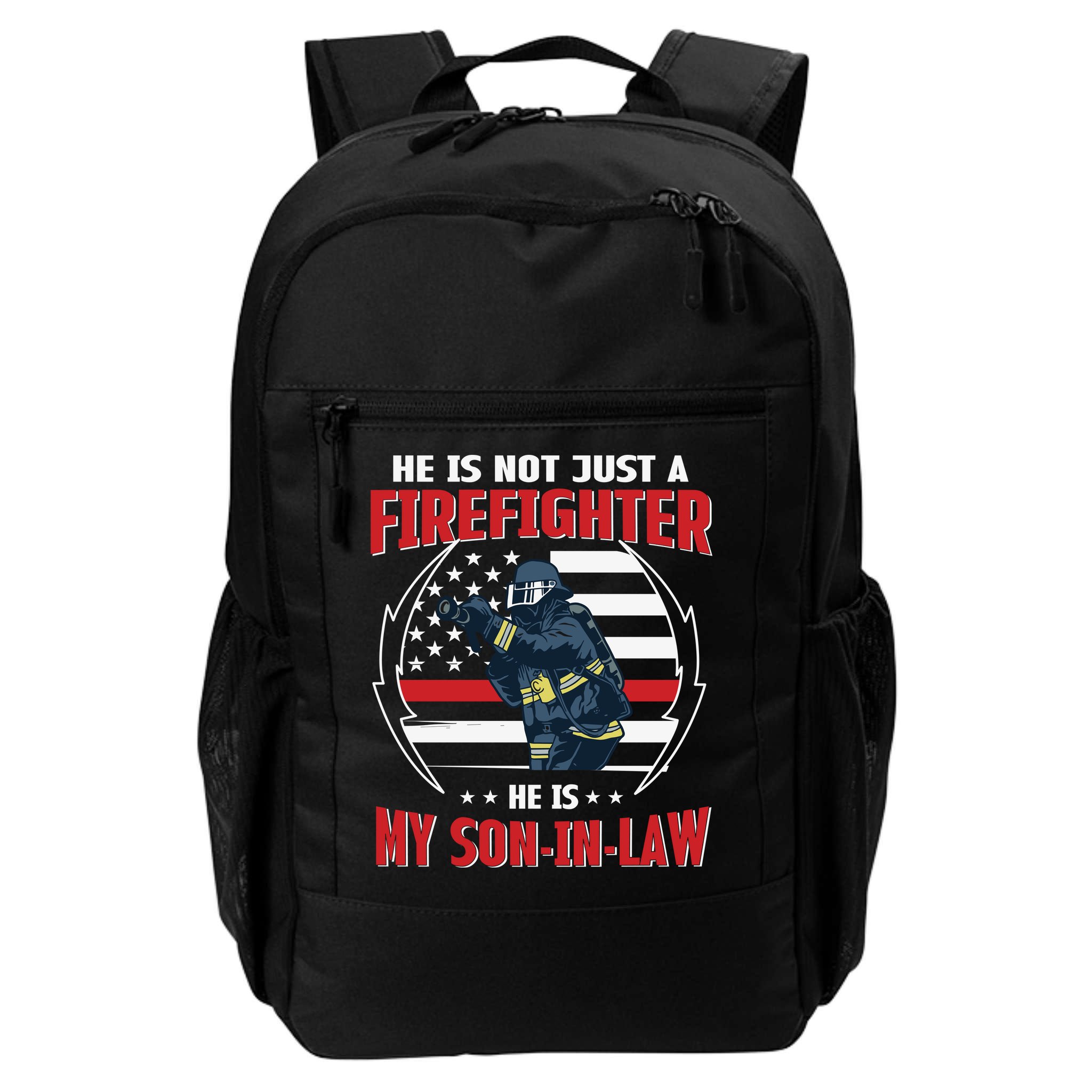 My Son In Law Is A Firefighter Proud Backpack