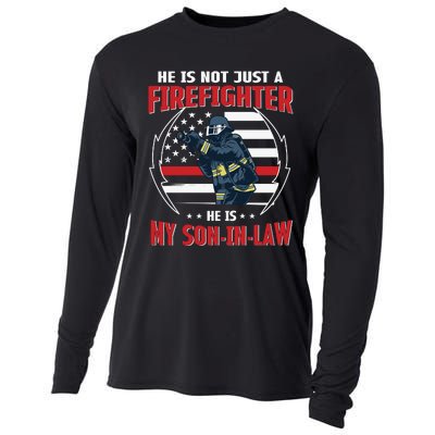 My Son In Law Is A Firefighter Proud Cooling Performance Long Sleeve Crew