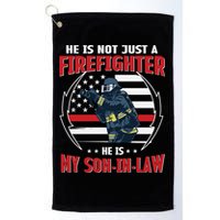 My Son In Law Is A Firefighter Proud Golf Towel