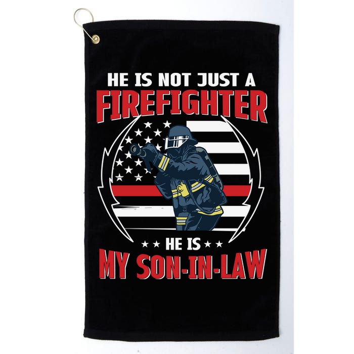 My Son In Law Is A Firefighter Proud Golf Towel