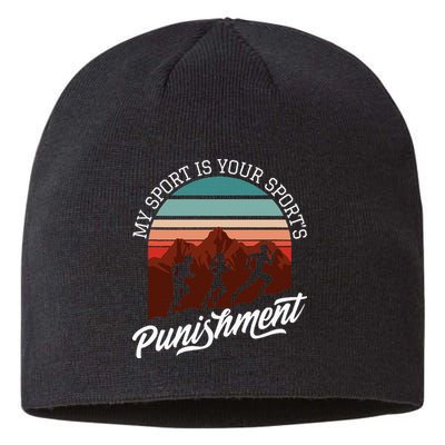 My Sport Is Your Sports Punishment Track Cross Country Sustainable Beanie