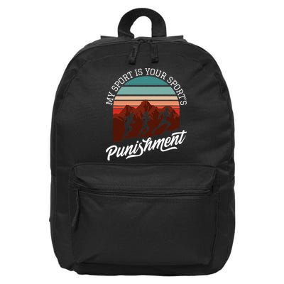 My Sport Is Your Sports Punishment Track Cross Country 16 in Basic Backpack
