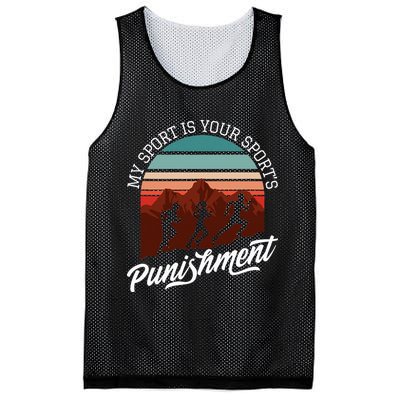 My Sport Is Your Sports Punishment Track Cross Country Mesh Reversible Basketball Jersey Tank