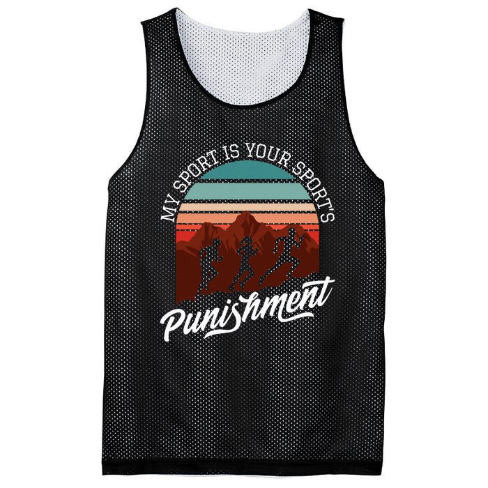 My Sport Is Your Sports Punishment Track Cross Country Mesh Reversible Basketball Jersey Tank