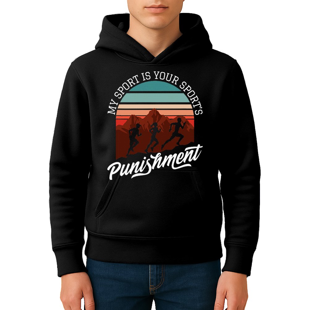 My Sport Is Your Sports Punishment Track Cross Country Kids Hoodie